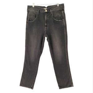 AMO Tulip Jean in Washed Black 100% Cotton Size 31 Ankle High Rise